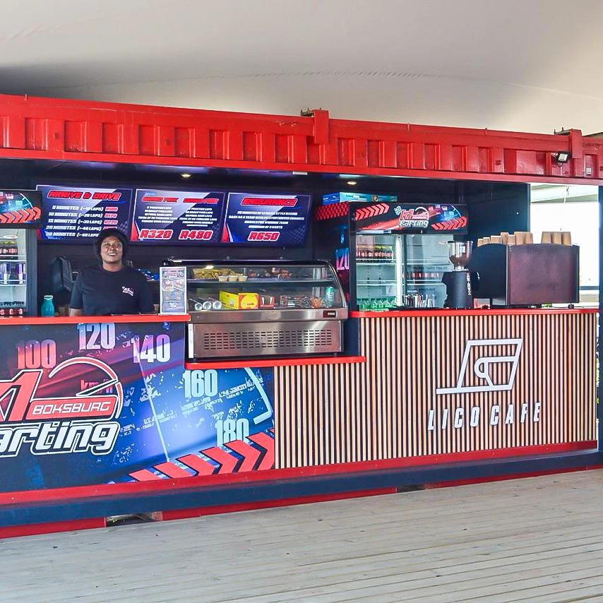 K1 outdoor Karting Lica Cafe at East Rand Mall